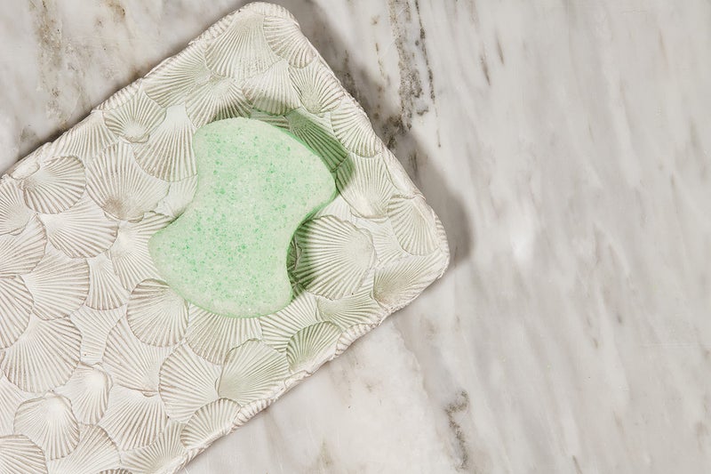 spongeables Spongables Pedi Scrub Foot Exfoliating 20+ Wash Sponge, Green Apple, 1 Count - Image 3