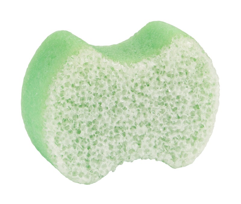 spongeables Spongables Pedi Scrub Foot Exfoliating 20+ Wash Sponge, Green Apple, 1 Count - Image 1