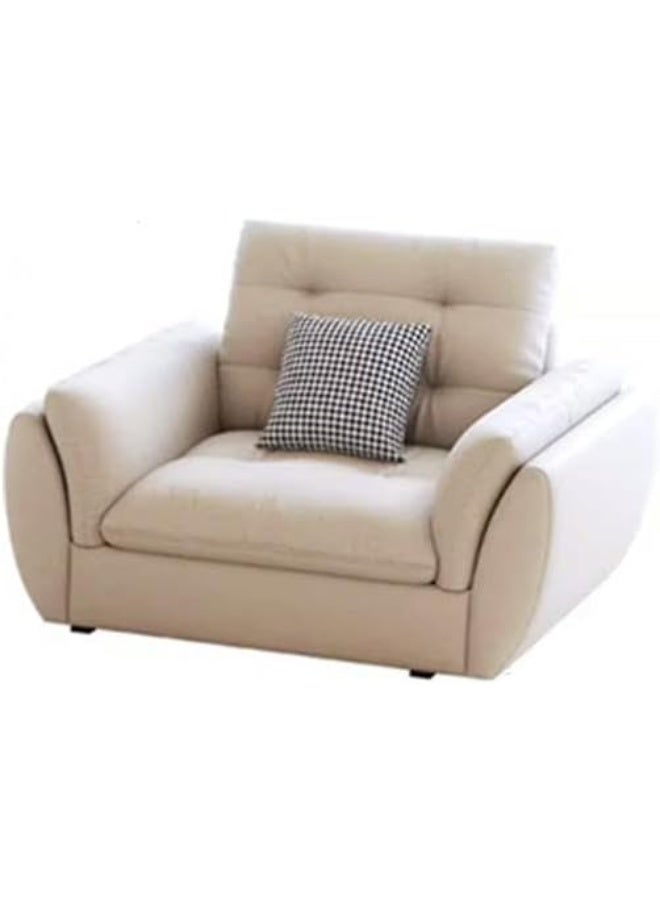 Comfynest Modern Pine Wood Sofa with Cotton-filled Shallow Seat and Tech Cloth Slipcover - Image 1