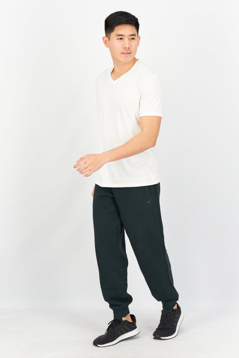 PUMA Men Sportswear Fit Embroidered Logo Training Jogger Pants, Dark Green - Image 3