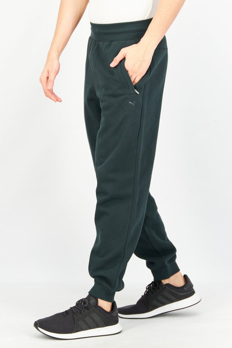 PUMA Men Sportswear Fit Embroidered Logo Training Jogger Pants, Dark Green - Image 2