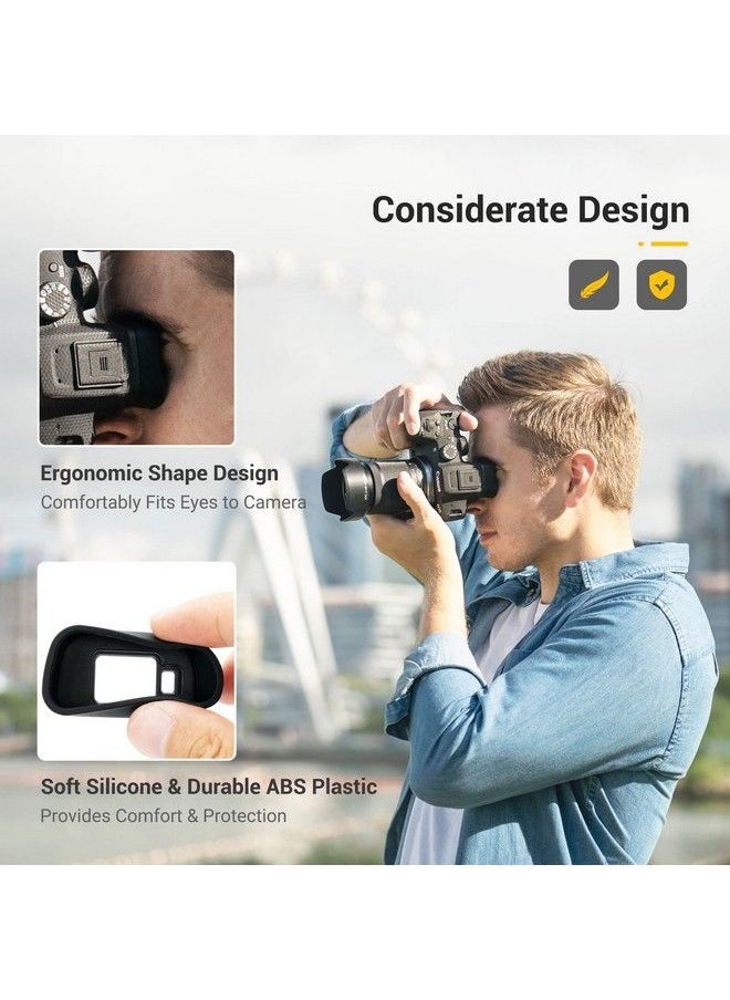 JJC - Eyecup Eyepiece Viewfinder For Canon Eos R7 Camera With Soft Silicone Extended Design - Image 1