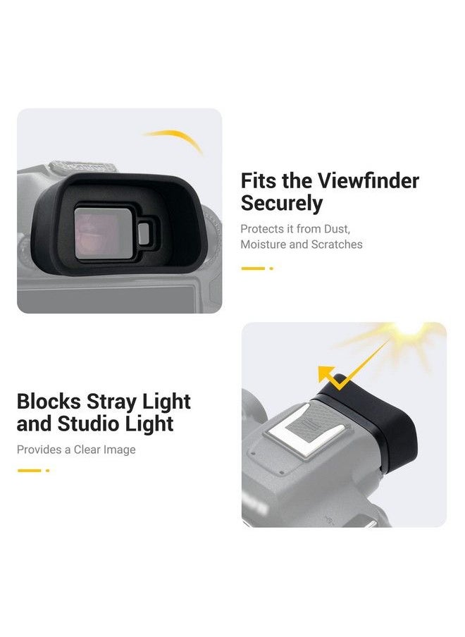 JJC - Eyecup Eyepiece Viewfinder For Canon Eos R7 Camera With Soft Silicone Extended Design - Image 1