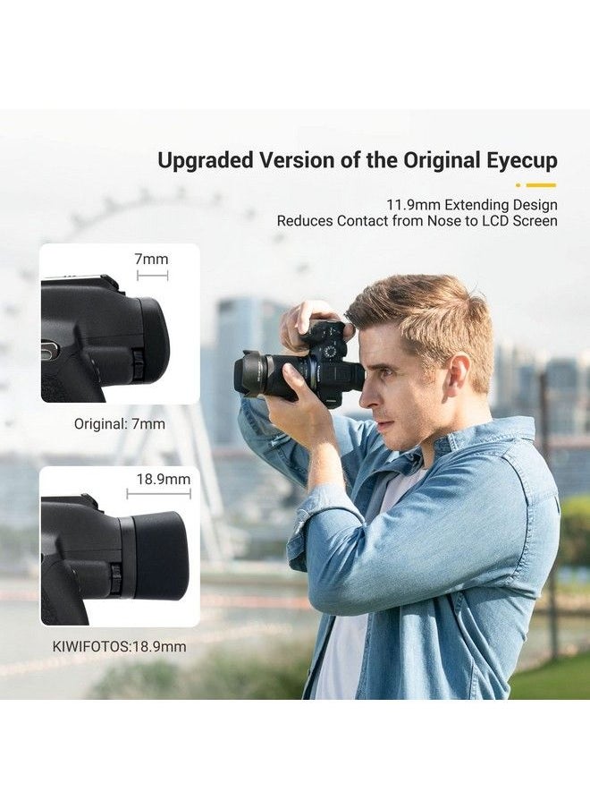 JJC - Eyecup Eyepiece Viewfinder For Canon Eos R7 Camera With Soft Silicone Extended Design - Image 1