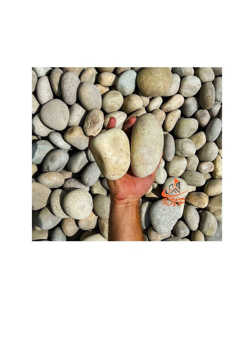 KNP Large River Pebbles Natural Garden Material 10kg - Image 3