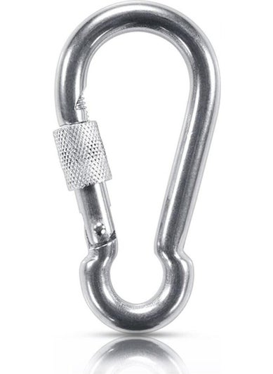 Aliden Locking Carabiner Galvanized Swing Hanger Lock Hammock Hanger Screw Carabiner 10 mm 1 Piece 