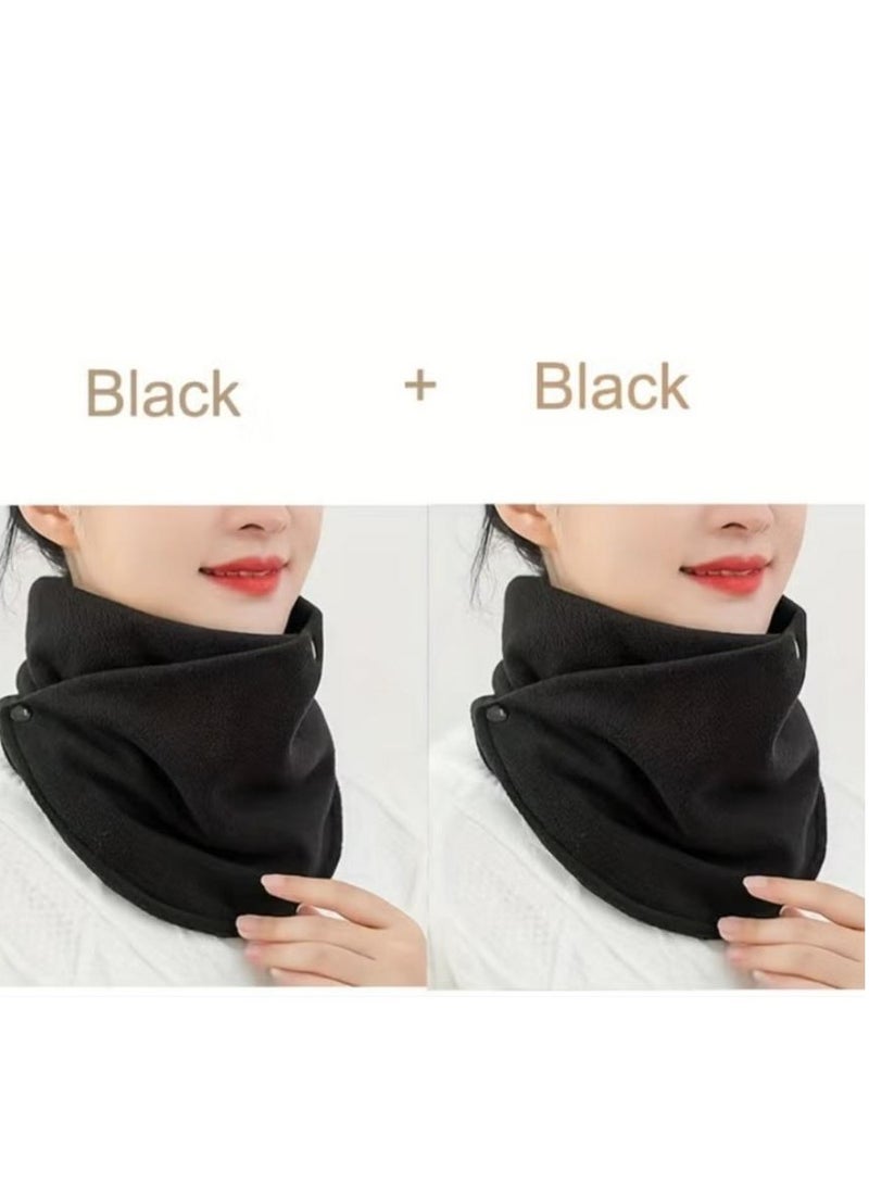 ساكن وشاح عنق دافئ مبطن بالفليس السميك للرجال والنساء، شتائي، واقٍ من الرياح ومتعدد الاستخدامات لركوب الدراجة - Image 2