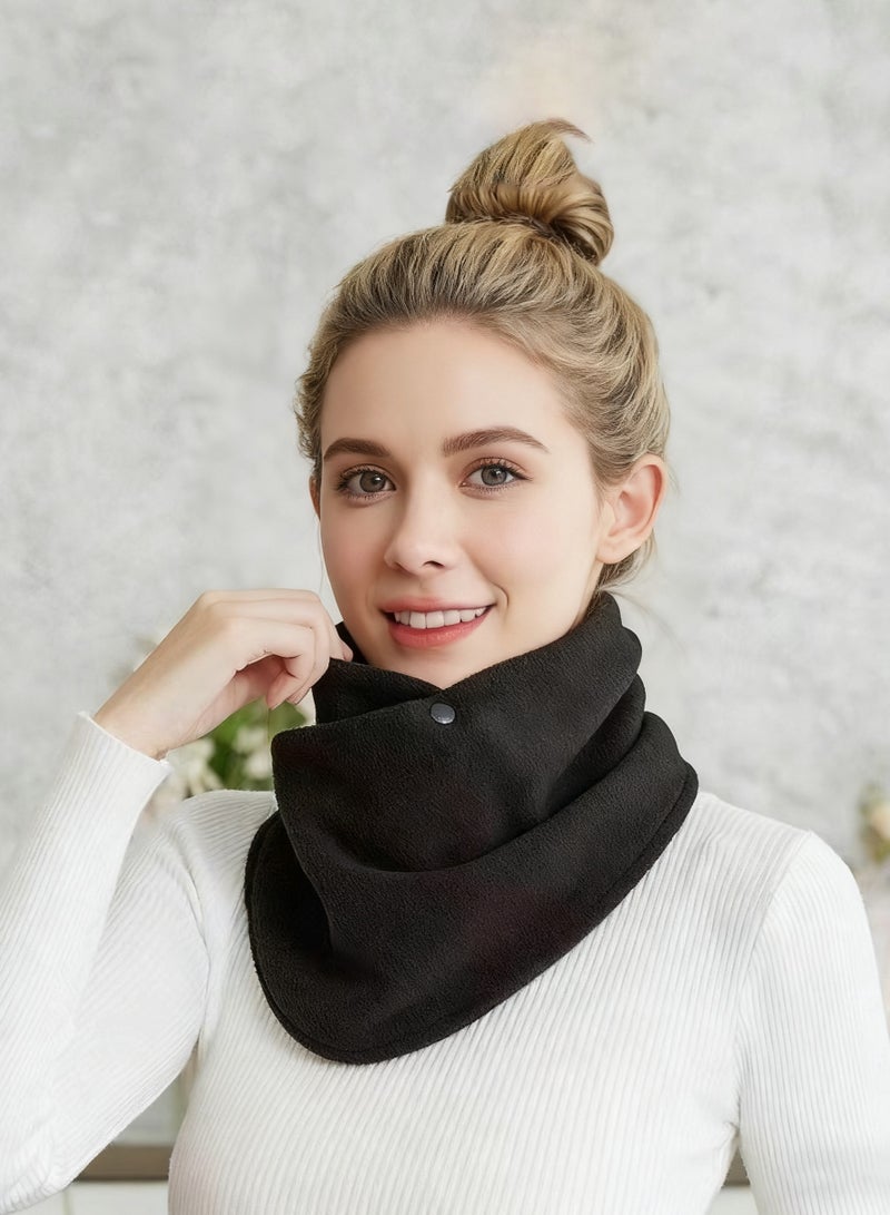 ساكن وشاح عنق دافئ مبطن بالفليس السميك للرجال والنساء، شتائي، واقٍ من الرياح ومتعدد الاستخدامات لركوب الدراجة - Image 1