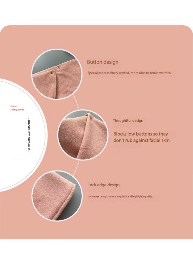 ساكن وشاح عنق دافئ مبطن بالفليس السميك للرجال والنساء، شتائي، واقٍ من الرياح ومتعدد الاستخدامات لركوب الدراجة - Image 5