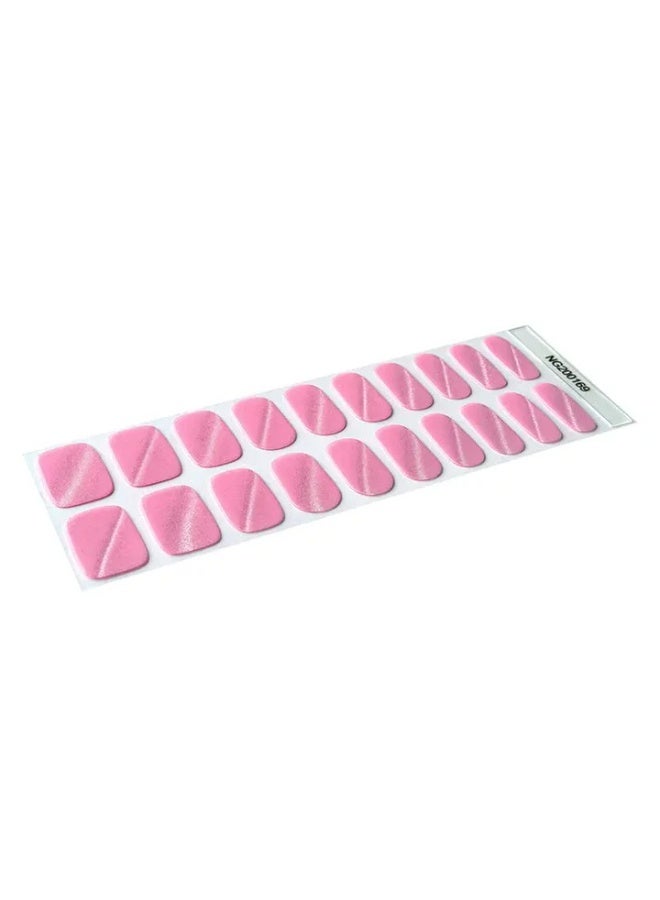 Semi-Cured Gel Nail Wraps – Salon Quality Manicure – 20 Strips + File + Wooden Stick – Easy Apply & Remove - Image 3