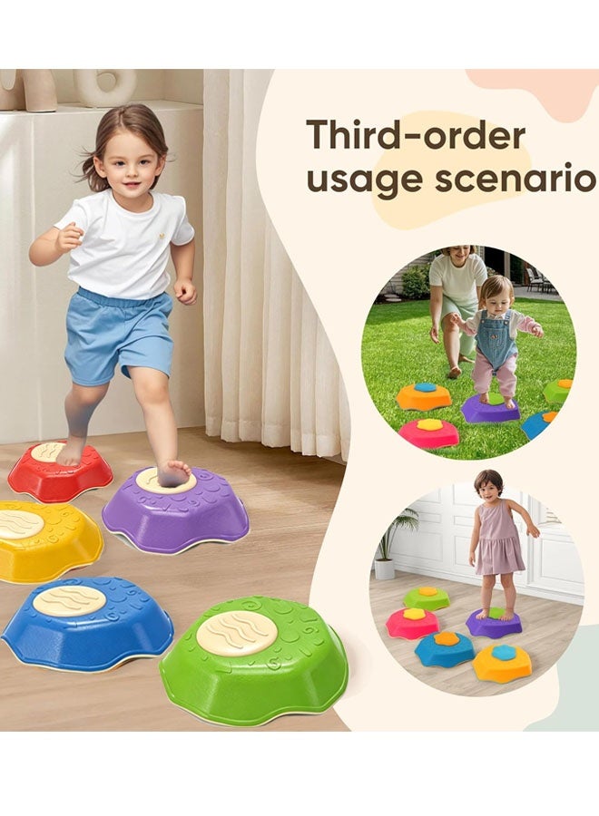 Lasola Outdoor Toys Set,Stepping Stones for Kids,Outdoor Obstacle Course Game Toys,Jumping Toys,Sensory Toys,Coordination, Gross Motor Skills, Outdoor Obstacle Course Game Toys for Toddler Kids Children,Indoor Outdoor Toys for Toddler Kids Ages 3-12 - Image 3
