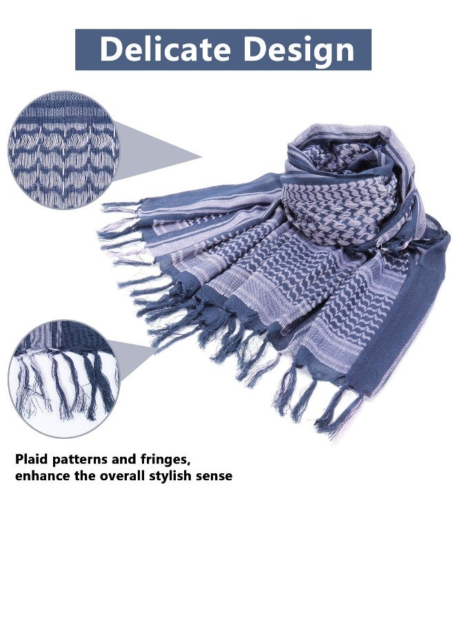 Desert Scarf, Head Neck Scarf, Men Head Scarf, Arab Wrap with Tassel, 100% Cotton Material - Image 2