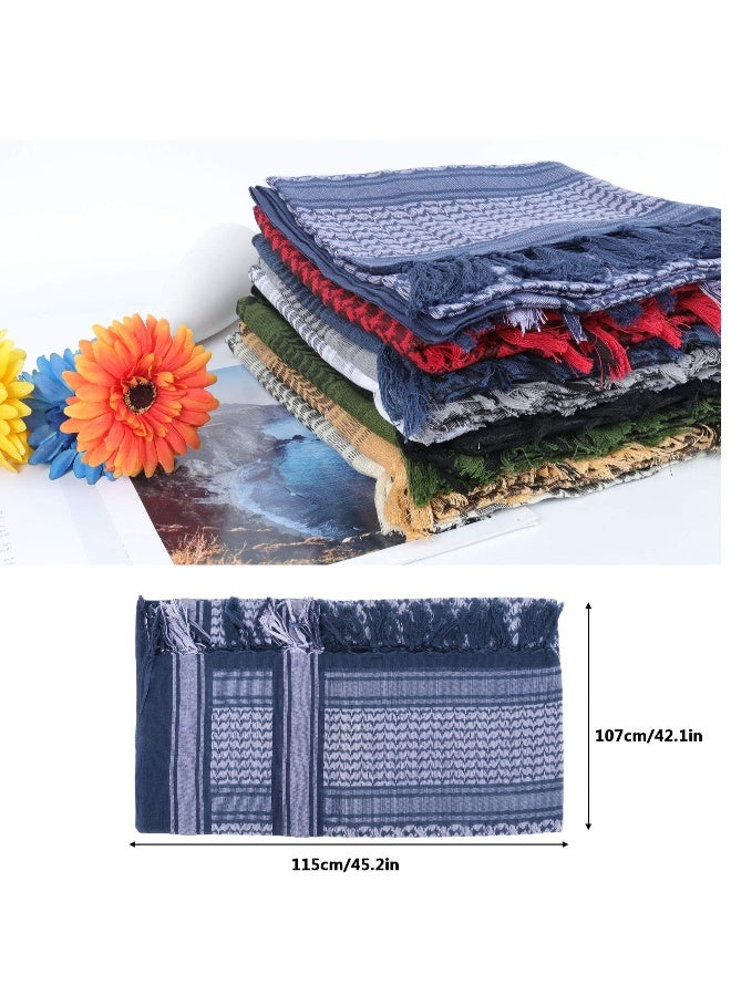 Desert Scarf, Head Neck Scarf, Men Head Scarf, Arab Wrap with Tassel, 100% Cotton Material - Image 4