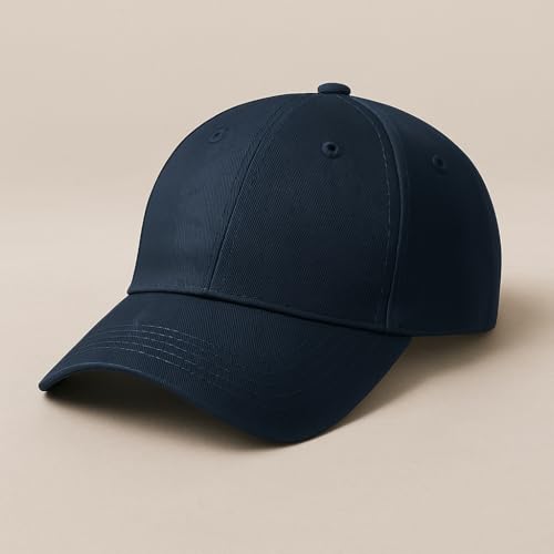 ENCIGER Unisex Adjustable Baseball Cap Pack of 2 - Solid Color, Breathable, Stylish Cotton Caps for Men & Women - Outdoor Sports, Travel, Casual Wear (Navy) - Image 2