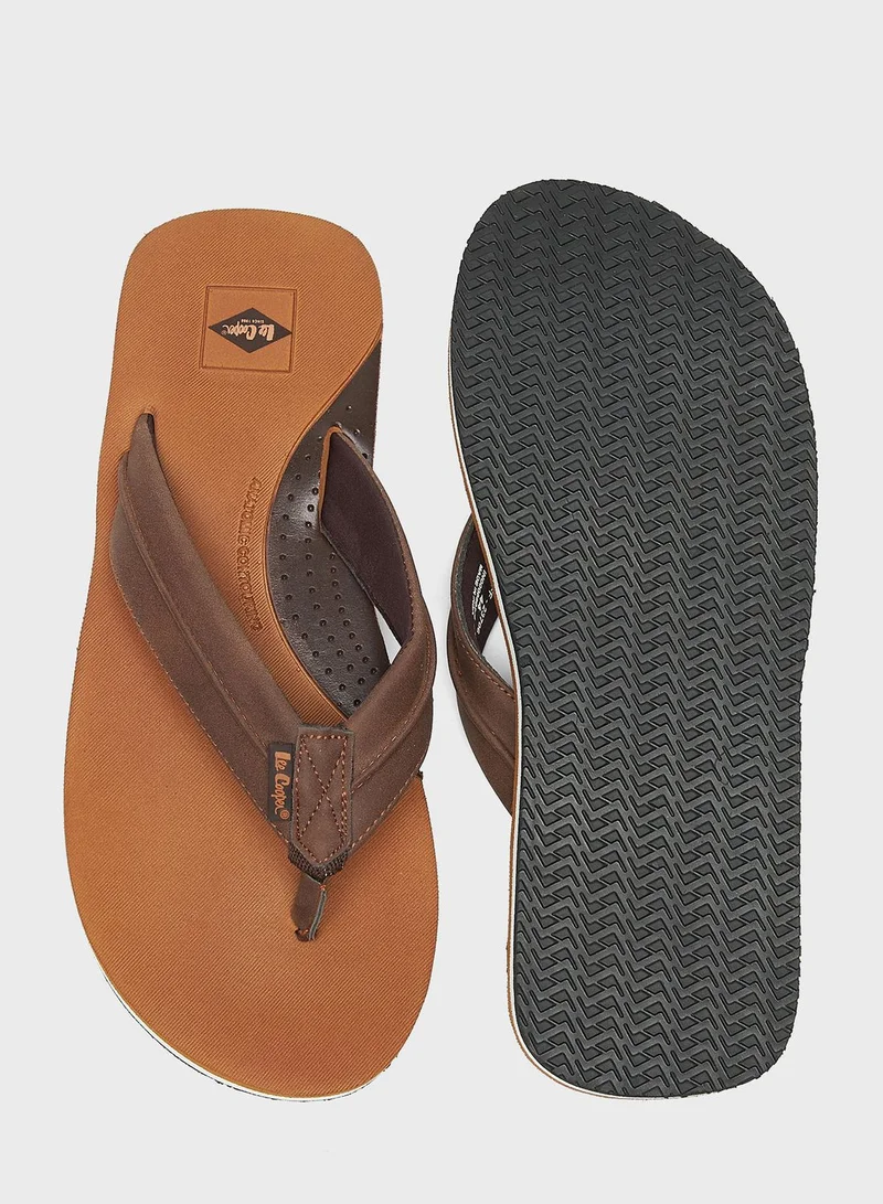 Lee Cooper Logo Flip Flops
