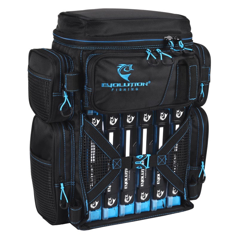 Evolution Outdoors 34014-EV: 3600 Drift Tackle Backpack - Blue - Image 1