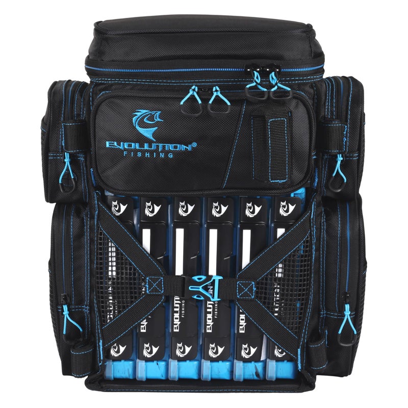 Evolution Outdoors 34014-EV: 3600 Drift Tackle Backpack - Blue - Image 4