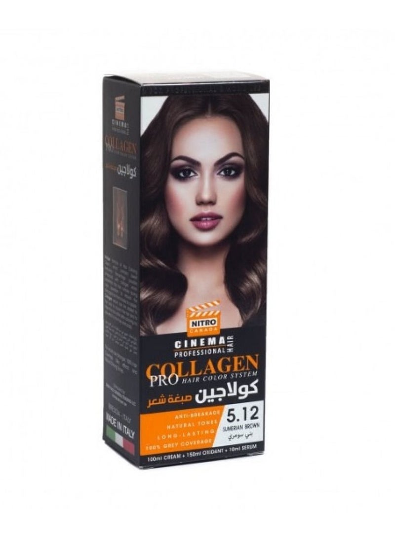نيترو كندا كولاجين صبغة شعر رقم : 5.12 بني سومري