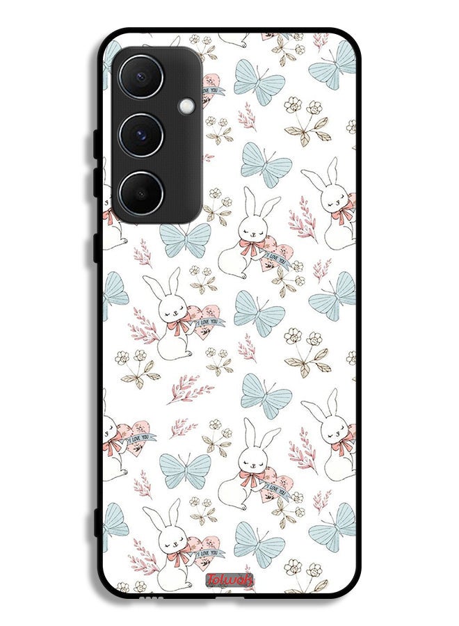 Tolwak Samsung Galaxy A55 5G Protective Case Cover Rabbit And Butterflies - Image 1