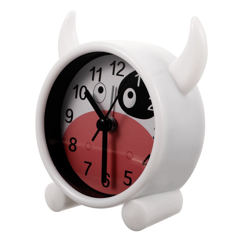 Decorative Cartoon Cow Clock Bedroom Silent Clock Bedside Clock Battery Powered Alarm Clock - Image 1