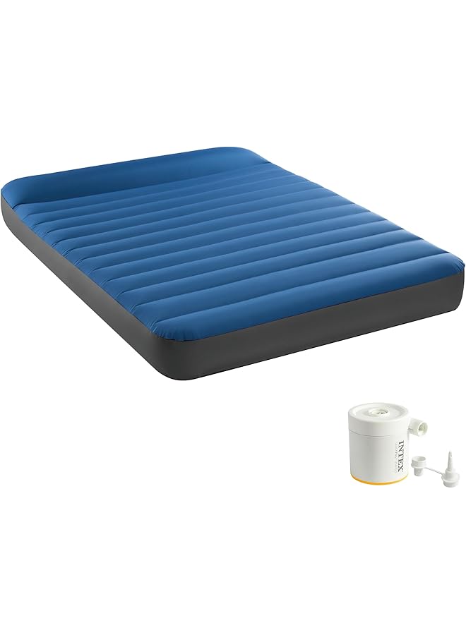 INTEX Full Dura Beam Premier Camping Mattress W/ Usb150 Inflated Size: 1.37M X 1.91M X 22Cm (64012) - Image 1