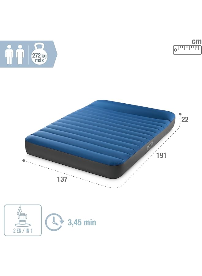 INTEX Full Dura Beam Premier Camping Mattress W/ Usb150 Inflated Size: 1.37M X 1.91M X 22Cm (64012) - Image 4