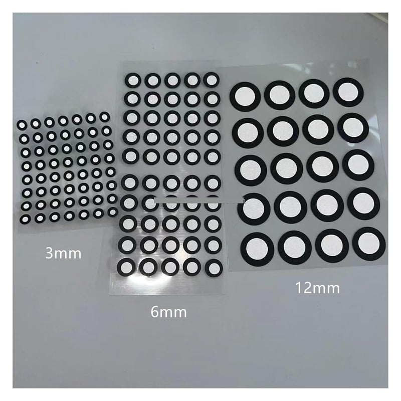 High Precision Capture Removable 3D Scanner Positioning Reflective Targets Dots Makers Points Stickers Automotive Industry Accurate Tracking Dots(Inner 1.5 Outer 3) - Image 2