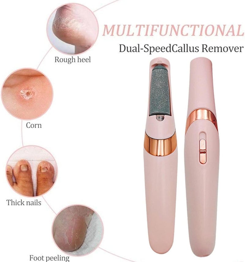 Rechargeable pedicure device for removing dead skin, calluses, and hardened skin; foot care for hard, cracked skin; foot cleansing roller - Image 2