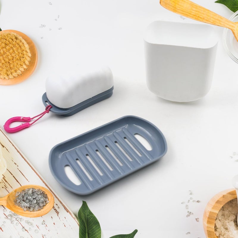 Garth Stylish and Practical Soap Holder for Travel LeakProof Soap Box with Secure Seal for Home Bathroom Hiking and Camping 1 Pc - Image 3