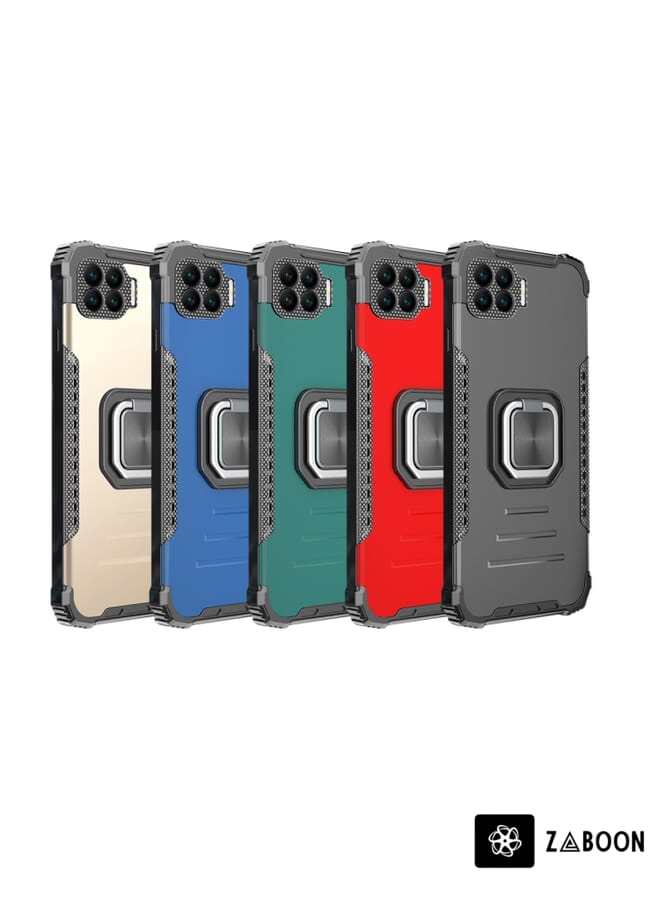Zaboon Protective Case Cover For OPPO Realme C17 / Realme 7i Fierce Warrior Series Armor Aluminum Alloy + TPU  with Ring Holder - Image 2