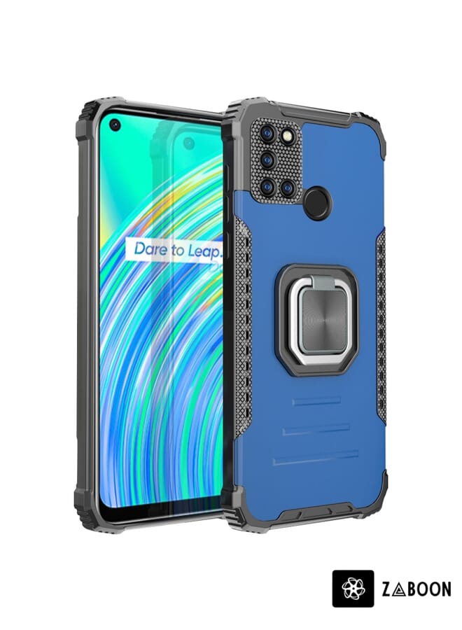 Zaboon Protective Case Cover For OPPO Realme C17 / Realme 7i Fierce Warrior Series Armor Aluminum Alloy + TPU  with Ring Holder - Image 1
