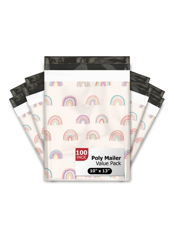 Pro Supply Global 10x13 (100) Rainbows Designer Poly Mailers Shipping Envelopes Premium Printed Bags - Image 1