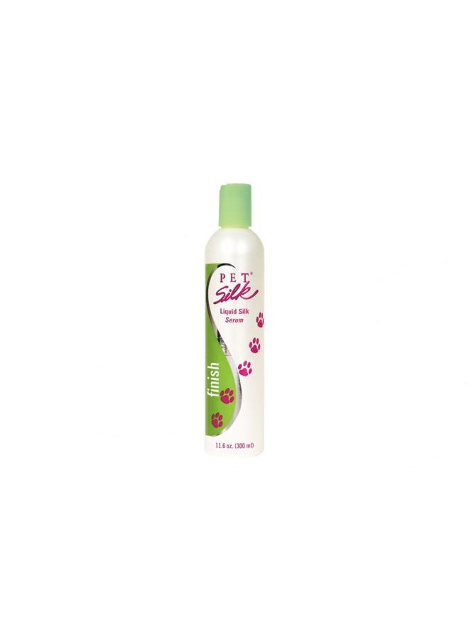 PET SILK - Liquid Silk Serum (11.6 Ounce) – Dog Finishing Leave in Conditioner for Shiny & Healthy Coat – Pet Detangler with Silk Amino Acids, Vitamin E & Panthenol - Image 1