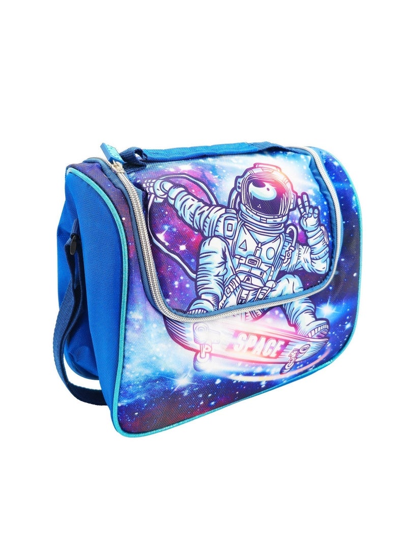 Outer Space 5 in 1 Kids Trolley School Bag Set with Lunch Bag, Bottle & Pencil Case – Outer Space - Image 3