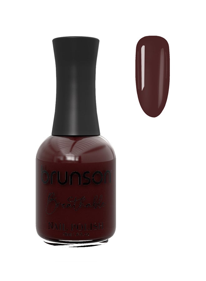 brunson طلاء أظافر قابل للتنفس طلاء أظافر حلال مناسب للوضوء سريع الجفاف نباتي يدوم طويلاً ولكن سهل التقشير 18 مل BH203