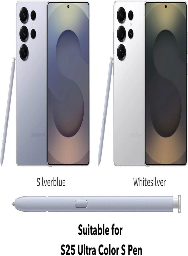 XYFEIGENA قلم بديل لهاتف سامسونج جالاكسي S25 ألترا، قلم لمس 5G لجميع الإصدارات EJ-PS938BBEGUJ. قلم لمس مع 5 رؤوس (أبيض/أزرق) - Image 3