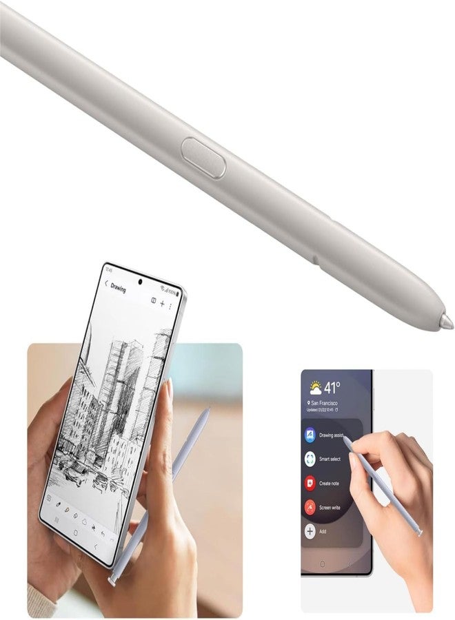 XYFEIGENA قلم بديل لهاتف سامسونج جالاكسي S25 ألترا، قلم لمس 5G لجميع الإصدارات EJ-PS938BBEGUJ. قلم لمس مع 5 رؤوس (أبيض/أزرق) - Image 4