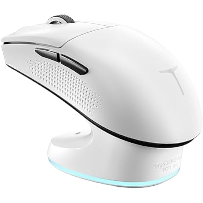 ThundeRobot ML903 4K WIRELESS GAMING MOUSE WITH RGB CHARGING DOCK,26,000 DOTS PER INCH OPTICAL SENSOR,LONG BATTERY LIFE,ERGONOMIC MOUSE GAMING FOR LAPTOP,PC,MAC - Image 1