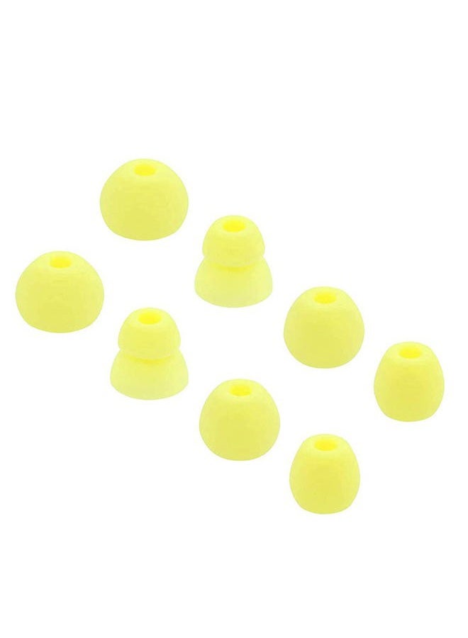 ALXCD Ear Tips Replacement for Beats Flex Wireless Earphones, S/M/L/D 4 Sizes 4 Pairs Soft Silicone Eargel Earbuds Tips, Fit for Beats Flex, 4 Pairs (Yuzu Yellow) - Image 3