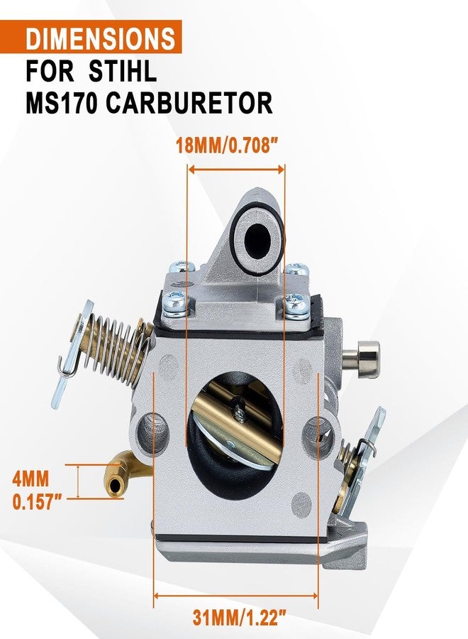 سافيور مكربن Savior MS170 لمنشار Stihl MS 170 MS180 MS180C 017 018، بديل لمكربن Zama C1Q-S57A C1Q-S57B 1130-120-0603 - Image 2