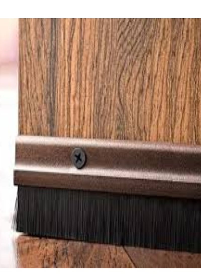 KNP KNP Door Seal Bottom Rubber with Screw Brown - Image 1