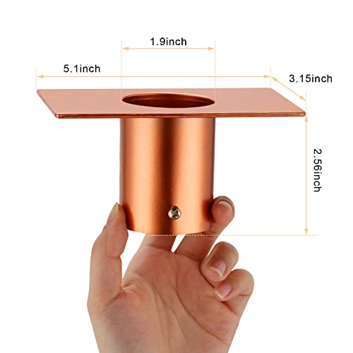 Oak Leaf Rain Chain with Adapter, 8.5ft Adjustable Lotus Rain Catcher Chain for Gutters Outside Downspout, for Divert Water and Home Display, Copper Powder Coated - Image 4