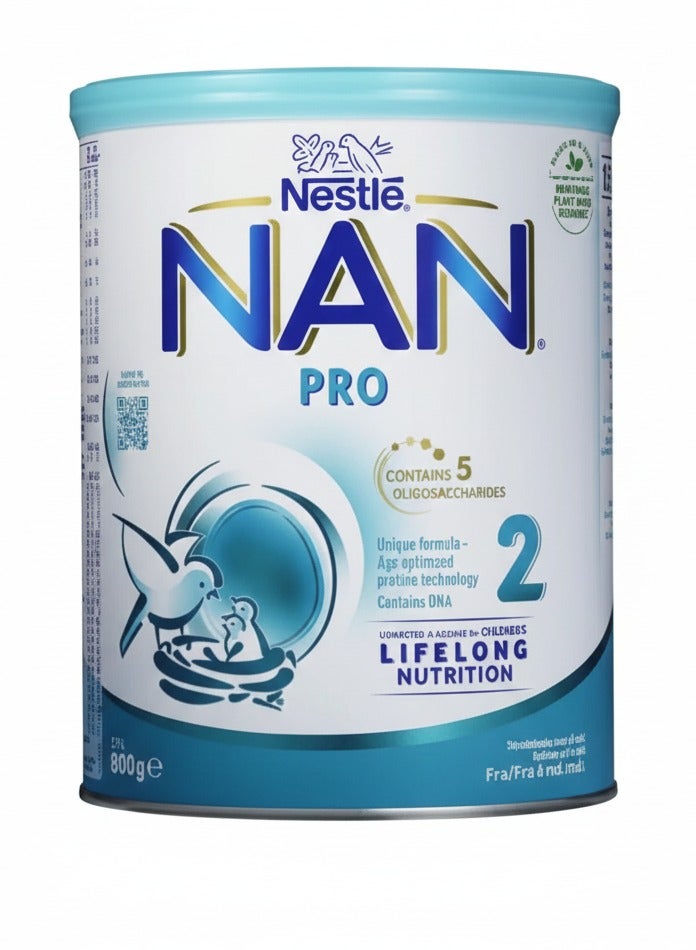 نان تركيبة حليب الأطفال برو المرحلة الثانية للتغذية مدى الحياة 800 جرام - Image 1
