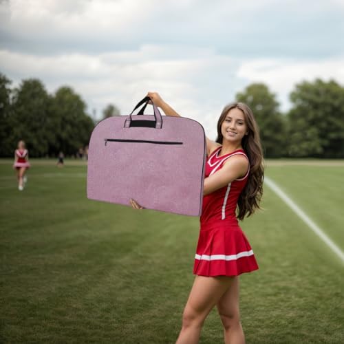 NGIL Glitter Cheer Dance and Competition Travel Companion Hanging Garment Bag for Girls GlitterPink - Image 3