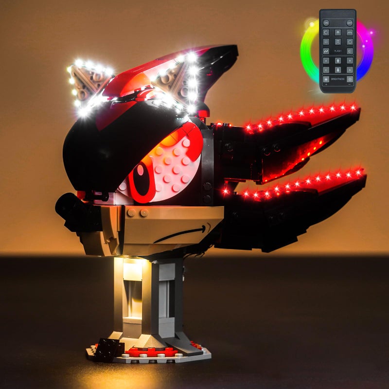 BrickBling LED Lighting Kit Compatible with Lego Sonic The H Edgehog Shadow The H Edgehog NO Model Lights Compatible with Lego 77000 Play Set RC Version Light - Image 3