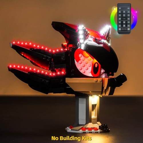 BrickBling LED Lighting Kit Compatible with Lego Sonic The H Edgehog Shadow The H Edgehog NO Model Lights Compatible with Lego 77000 Play Set RC Version Light - Image 5
