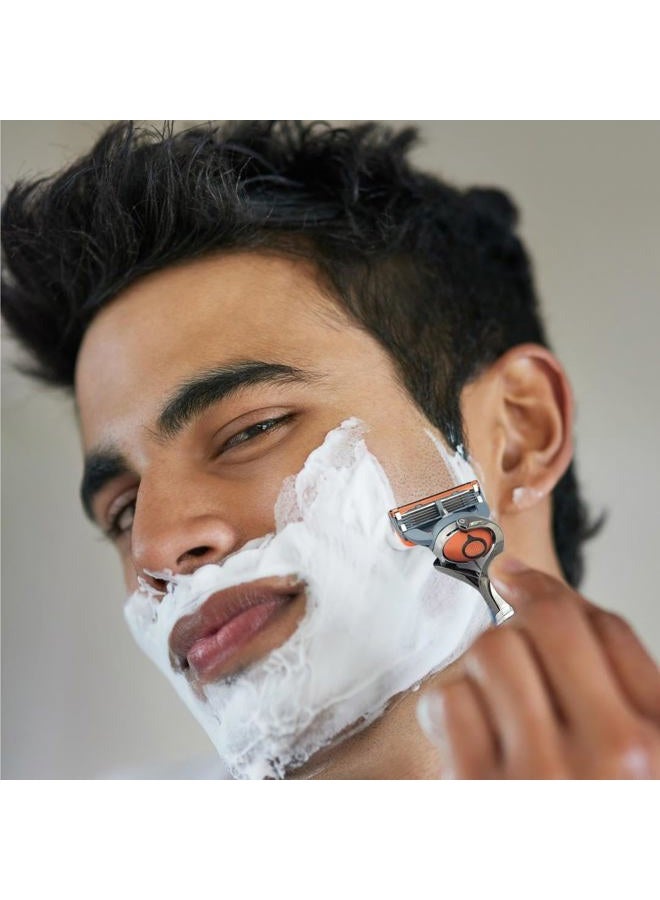 G.B.S Men's Stylish Precision Shaving Razor with Flex Ball Pivot Ball Technology Long Handle Shaving Razor for Home, Travel Razor for a Smooth Close Shave for Men's Stylish Look (Charcoal Black) - Image 3