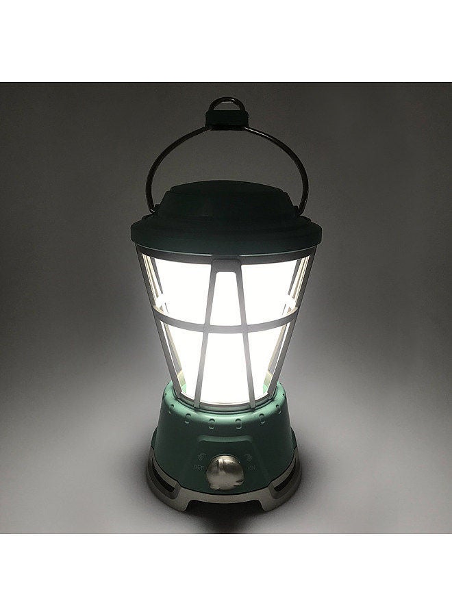 Outdoor Vintage Solar Hanging Lantern Camping Tent Lamp LED Night Light Green - Image 2