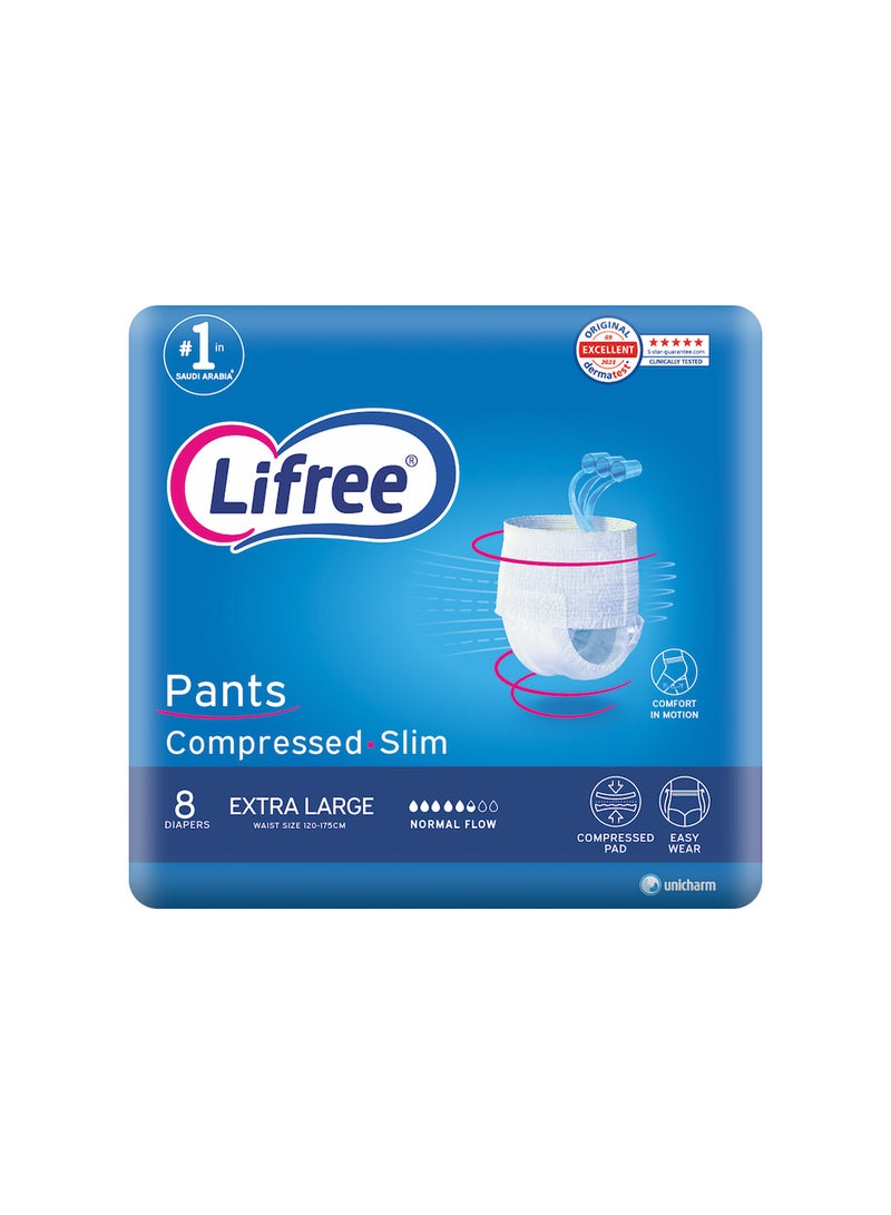 ليفري سراويل حفاضات للكبار ليفري سليم، مقاس XL، عادي، 8 قطع - Image 1