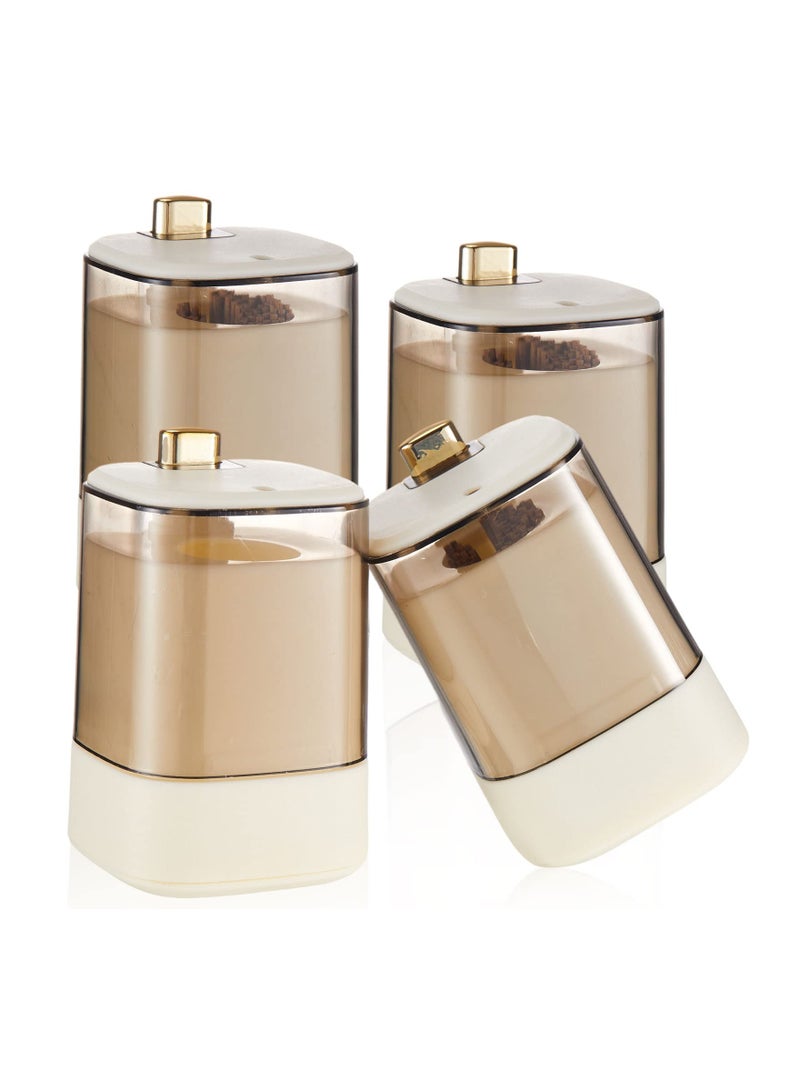 4-Pack Automatic Toothpick Dispenser Set, Novelty Sturdy Toothpick Holders with Safe Thickening Containers, Ideal for Home, Kitchen, and Restaurant Use. - Image 1